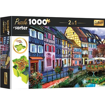 Trefl Puzzle s třídičem 2v1 Colmar, Francie 1000 dílků (5900511106619)
