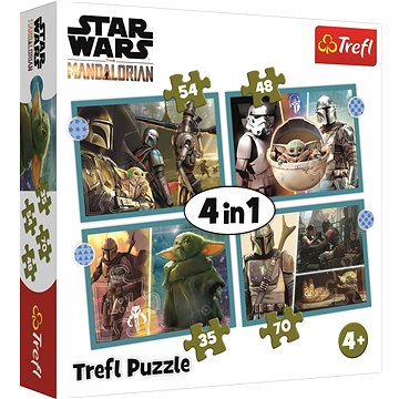 Trefl Puzzle Star Wars: Mandalorian 4v1 (35,48,54,70 dílků) (5900511343977)
