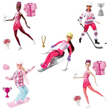 Barbie Zimní Sporty Panenka 1ks (194735015610)
