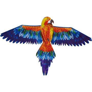 Drak - červený papoušek (HRAbz32437)