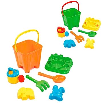 Addo Hračky na písek - set hraček v kyblíku, 6ks (5056289407417)