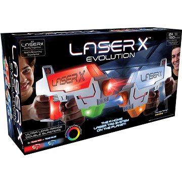 Laser X Long Range Evolution sada pro 2 hráče - dosah 150 metrů (42409881781)
