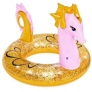 Bestway Nafukovací plavecký kruh Glitter Mořský koník (6941607309971)