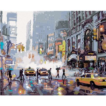 Malování podle čísel - Rušná ulice v New Yorku (Richard Macneil) (HRAbz33151nad)