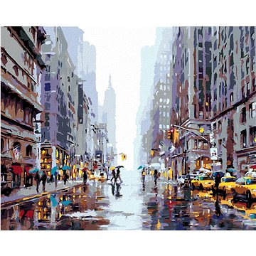 Malování podle čísel - Rušná ulice v New Yorku II (Richard Macneil) (HRAbz33154nad)