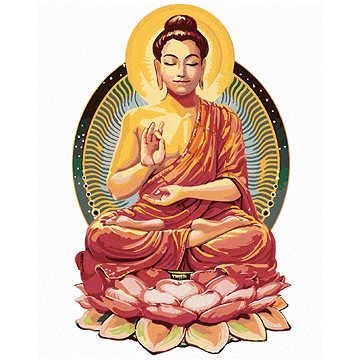 Malování podle čísel - Meditující buddha II (HRAbz33218nad)