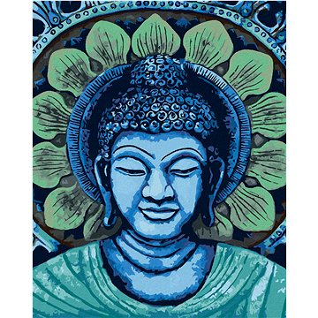 Malování podle čísel - Zelenomodrý buddha (HRAbz33248nad)