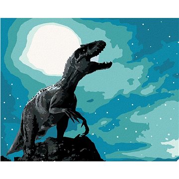Malování podle čísel - Tyrannosaurus rex v noci (HRAbz33297nad)