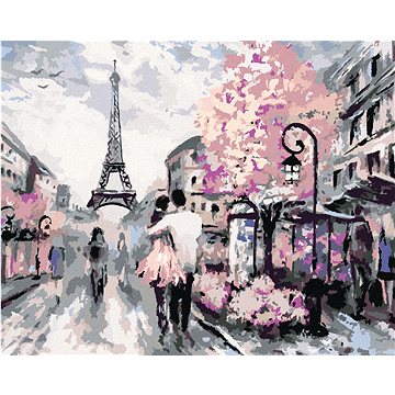 Malování podle čísel - Procházka Paříži (HRAbz33309nad)