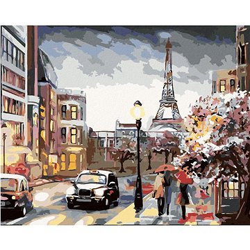 Malování podle čísel - Paříž a lidé na ulici (HRAbz33318nad)