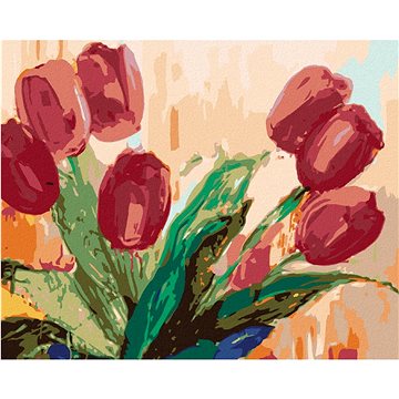 Malování podle čísel - Červené tulipány (HRAbz33349nad)