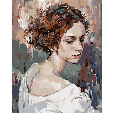 Malování podle čísel - Zasněná žena portrét (HRAbz33387nad)