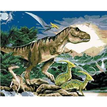 Malování podle čísel - Tyrannosaurus král dinosaurů (Howard Robinson) (HRAbz33411nad)