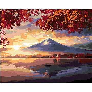 Malování podle čísel - Japonsko hora a jezero (HRAbz33421nad)