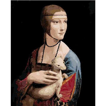 Malování podle čísel - Dáma s hranostajem (Leonardo da Vinci) (HRAbz33454nad)