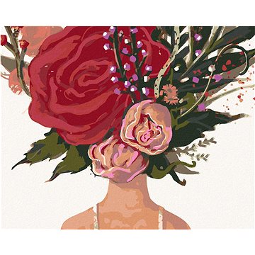 Malování podle čísel - Květinová žena a růže (HRAbz33465nad)