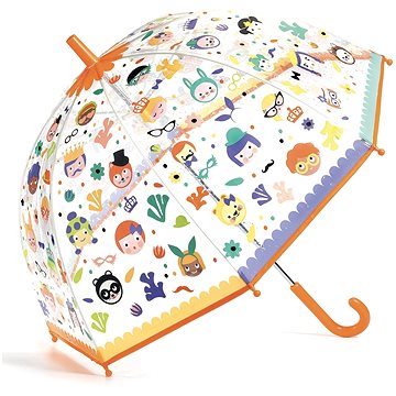 Djeco Krásný designový deštník - Obličeje (3070900047099)