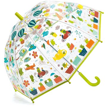 Djeco Krásný designový deštník - Žabí cestování (3070900048089)