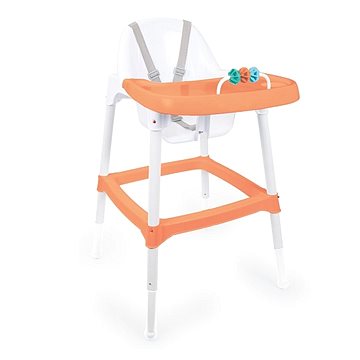 Dolu Dětská jídelní židlička s chrastítkem, oranžová (8690089073501)