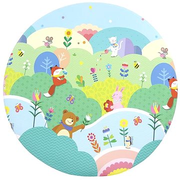 Baby care dětský koberec Práce na zahradě - kruh (8809268165559)