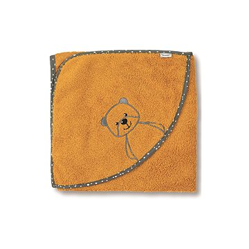 Sterntaler Froté osuška s kapucí 100 × 100 cm medvídek Terry žlutá 7122175 (4055579105126)
