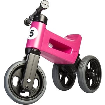 Odrážedlo FUNNY WHEELS Rider Sport růžové 2v1 (8595557508526)