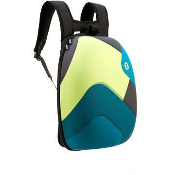 Zipit Shell batoh černý, zelený s modrými tvary (7290106145863)