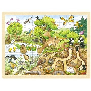 Příroda – dřevěné puzzle 96 dílů (4013594575829)