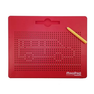 Magnetická tabulka Magpad - Červená - BIG 714 kuliček (8595631600306)
