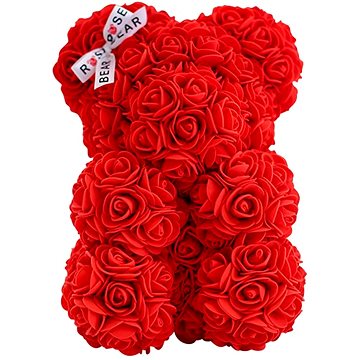 Rose Bear Červený medvídek z růží 25 cm (8594201700026)