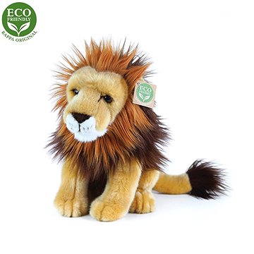 Rappa plyšový lev sedící, 18 cm, ECO-FRIENDLY (8590687204560)