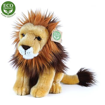 Rappa plyšový lev sedící, 25 cm, ECO-FRIENDLY (8590687204577)