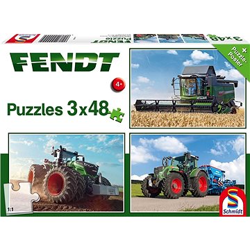 Schmidt Puzzle Traktory Fendt 3x48 dílků (4001504562212)