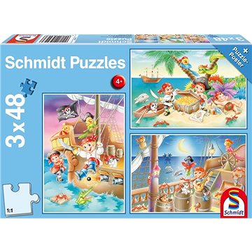 Schmidt Puzzle Piráti 3x48 dílků (4001504562236)