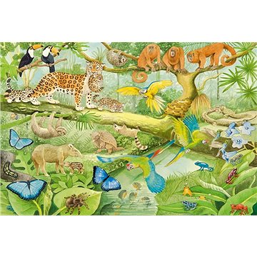 Schmidt Puzzle Zvířata v džungli 100 dílků (4001504562502)