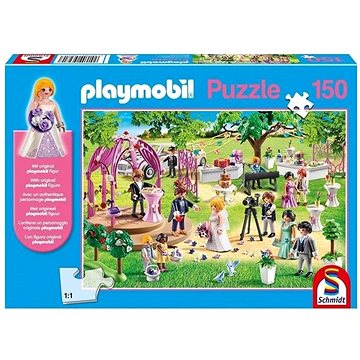 Schmidt Puzzle Playmobil Svatba 150 dílků + figurka Playmobil (4001504562717)