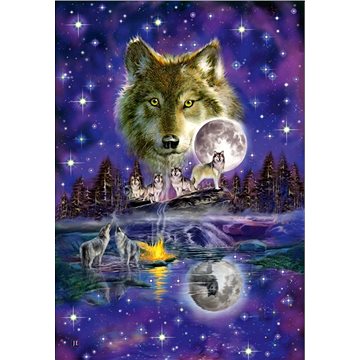 Schmidt Puzzle Vlk v měsíčním svitu 1000 dílků (4001504582333)