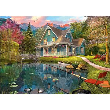 Schmidt Puzzle Rekreační dům u jezera 1000 dílků (4001504596194)