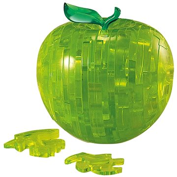 HCM Kinzel 3D Crystal puzzle Jablko zelené 44 dílků (4018928030258)