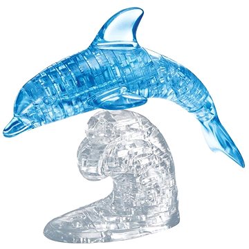 HCM Kinzel 3D Crystal puzzle Skákající delfín 95 dílků (4018928591155)