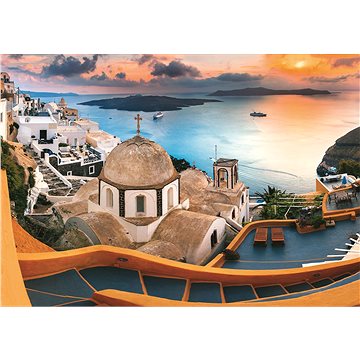 Trefl Puzzle Santorini, Řecko 1000 dílků (5900511104455)