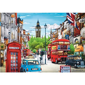 Trefl Puzzle Londýnská ulice 1000 dílků (5900511105575)