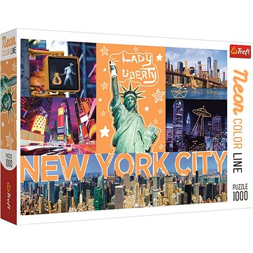 Trefl Puzzle Neon Color Line New York 1000 dílků (5900511105797)