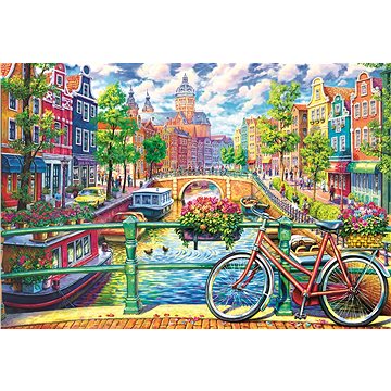 Trefl Puzzle Amsterdamský kanál 1500 dílků (5900511261493)