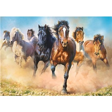 Trefl Puzzle Cválající koně 2000 dílků (5900511270983)