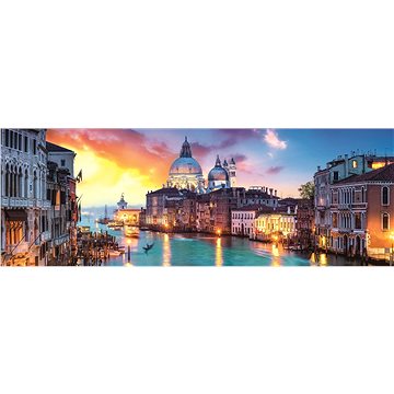 Trefl Panoramatické puzzle Kanál Grande, Benátky 1000 dílků (5900511290370)