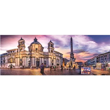 Trefl Panoramatické puzzle Piazza Navona, Řím 500 dílků (5900511295016)