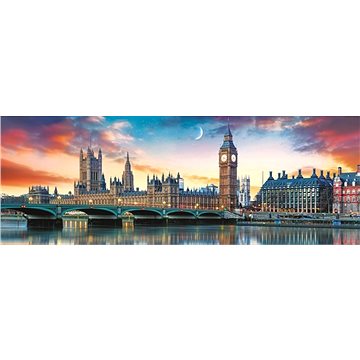Trefl Panoramatické puzzle Big Ben a Westminsterský palác, Londýn 500 dílků (5900511295078)