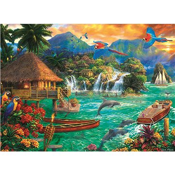 Trefl Puzzle Život na ostrově 3000 dílků (5900511330724)