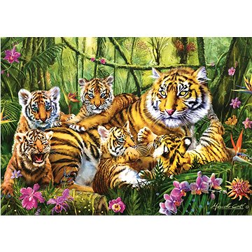 Trefl Puzzle Tygří rodina 500 dílků (5900511373509)